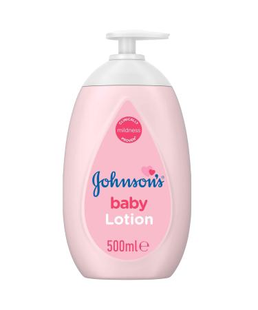 Johnson's Baby Lotion - Gentle and Mild for Delicate Skin and Everyday Use 24h Moisturisation 500 ml 500 ml (Pack of 1)