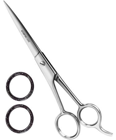 Utopia Care Hair Cutting and Hairdressing Scissors 6.5 Inch, Premium Stainless Steel shears with smooth Razor & Sharp Edge Blades, for Salons, Professional Barbers, Men & Women, Kids, Adults, & Pets Silver 6.5 Inch