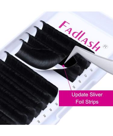 Fadlash Easy Fan D Curl 0.07 Russian Lashes - 15-20mm Mixed Length for Natural Look - Self Fanning Eyelash Extensions - Buy Online on SooperMarket.com