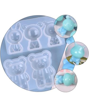 2pcs Coaster DIY Doll Shape Pendants Silicone Baking Mold Ornaments Adorable Ornament Dessert 11.5X6.3X2.4CM White - Buy Online on SooperMarket.com