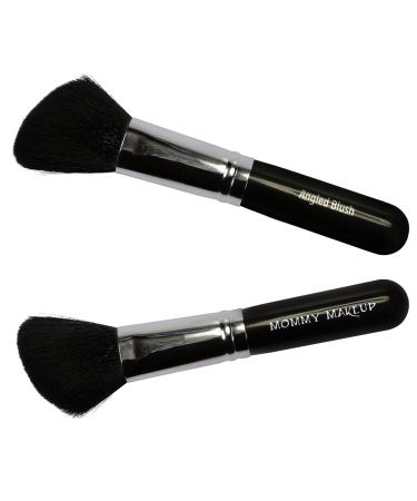 Angled Blush Brush - Vegan Cruelty-free (no animal testing) Travel sized