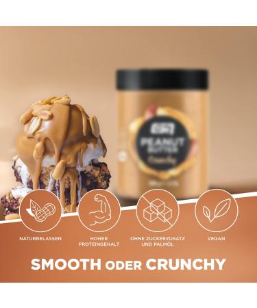 Buy ESN Peanut Butter Crunchy 1000g - Pure Additive-Free Peanut Butter | International Shipping Available - Buy Online on SooperMarket.com
