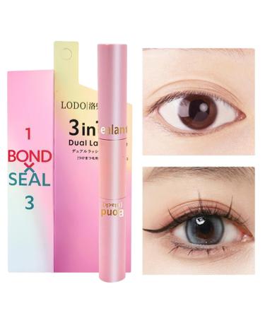 Cluster Lash Glue | Seal Lash Glue - Long Lasting Individual Lash Mascara Glue Dual-Ended Eye Lash Glue Mascara Cluster Eyelash for Women Girls