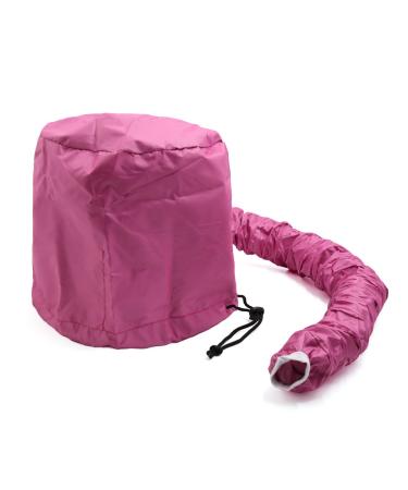 Ruilogod Rose Red Portable Hair Quick Drying Cap Salon Bonnet Blow Dryer Connect Hat
