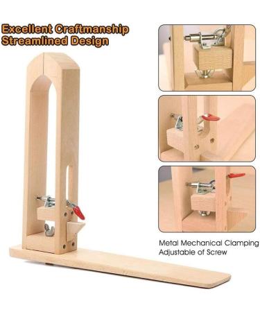 Leather Pony Clamp for Leathercraft Sewing DIY - Wood Hand Stitching & Lacing Tool - Buy Online on SooperMarket.com