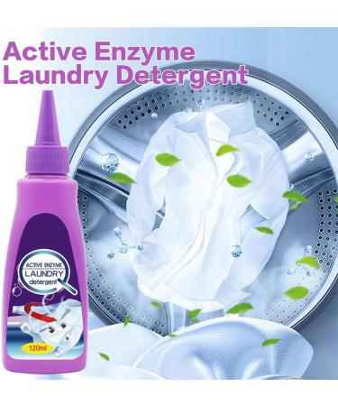 Active Enzyme Laundry Stain Remover Garment Stubborn Stain Cleaner Oil Remover Clothes Stain Remover Cleaner Emergency Stain Rescue Stain Remover 120ml - Buy Online on SooperMarket.com