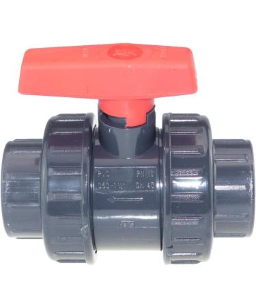 AK PVC Kugelhahn 2-Way Glue Sleeve 40mm | Premium Quality International Shipping - Buy Online on SooperMarket.com