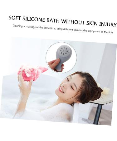 FRCOLOR Silicone Bath Brush Set for Kids and Adults - Exfoliating Body and Scalp Scrubber for Gentle Massage and Deep Cleaning - Buy Online on SooperMarket.com