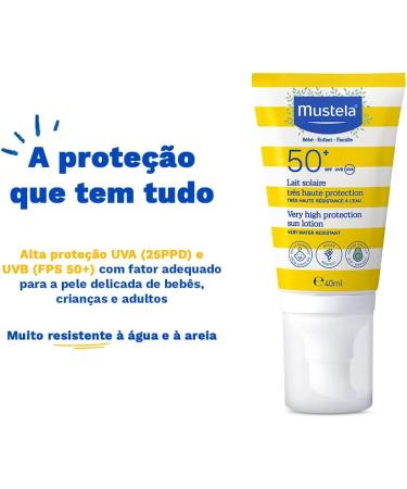 Mustela Very High Protection SPF 50+ Sun Lotion for The Face 40 ml - Buy Online on SooperMarket.com