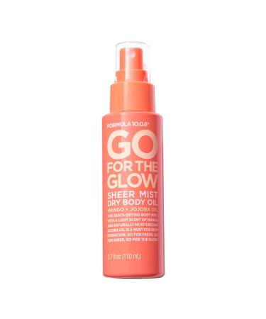 Formula 10.0.6 - Go for the Glow Dry Body Oil - Sheer Body Mist for Deep Hydration Vegan Paraben-Free Sulfate-Free & Cruelty-Free 3.7 Fl Oz