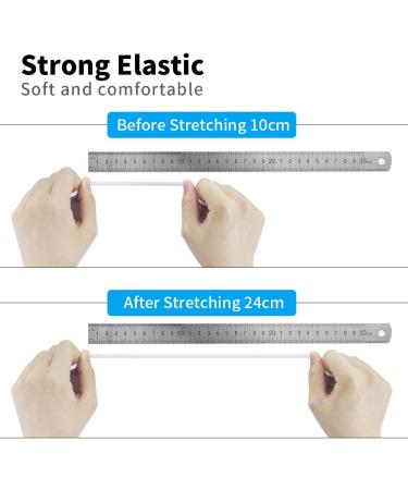 Generic 1/4 Inch White Elastic Bands - 50 Yards | Soft Ear Elastic Rope for Sewing & Crafting - Buy Online on SooperMarket.com