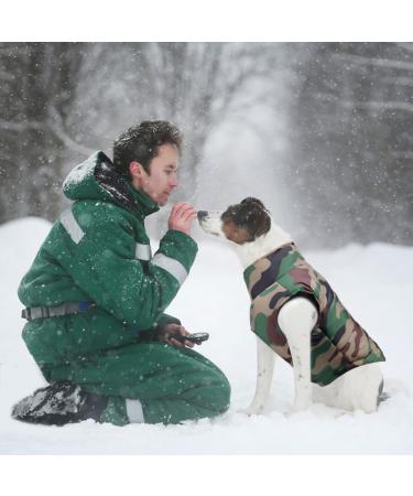 Buy Femax Waterproof Dog Coat - Warm Winter Jacket for Small to Large Dogs | Padded Camouflage Pet Clothing for Cold Weather - Buy Online on SooperMarket.com
