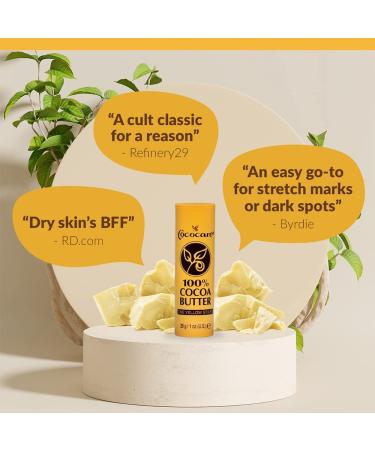 Cococare 100% Cocoa Butter Stick | All-Natural Skin Hydration & Protection | 2 Pack (1 oz each) - Buy Online on SooperMarket.com
