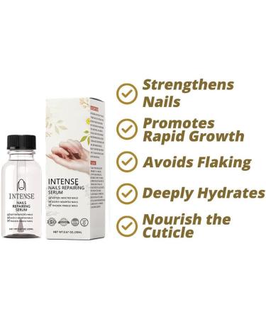 NailGro Intense Nail Growth and Strengthening Serum 7 Days Nail Growth and Strengthening Serum Natural Nail Repair Serum for Thin Nails and Growth 20ml (1Pcs) - Buy Online on SooperMarket.com