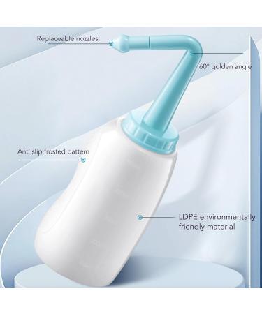 Gentle and Safe 500mL Nasal Rinse Kit for Sinus Relief Easy to Use and Clean Suitable for All Ages Excellent Quality Material with 2 Nozzles - Buy Online on SooperMarket.com
