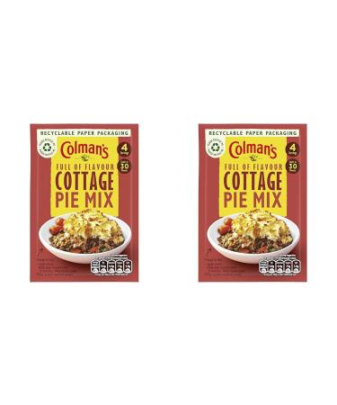 Colman's Cottage Pie perfect with creamy mashed potato Recipe Mix quick to prepare pie mix 45 g (Pack of 2) Creamy mashed potato 45 g (Pack of 2)