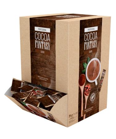 Cocoa Fantasy Dark large pack portion bag 100 cocoa sticks 24g dark drinking chocolate 30% cocoa content