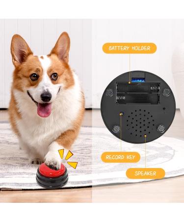 DHQKQG Dog Training Buzzer Set 4 Interactive Recording Buttons for Potty Communication & Cleanliness Training | International Shipping Available - Buy Online on SooperMarket.com