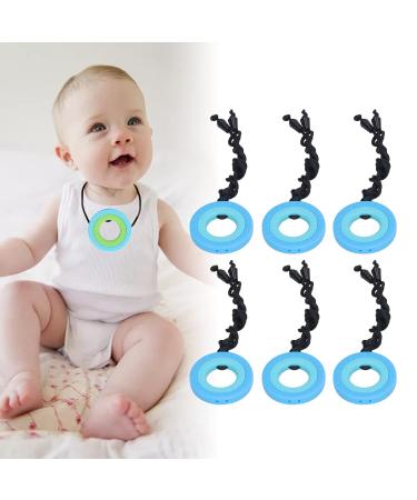 10PCS Kids Chewing Pendant Chew Sensory Necklace - Dark Blue | Silicone Teething Pain Relief for Children - Low Temp Resistant - Buy Online on SooperMarket.com