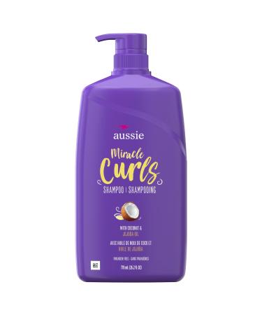 Aussie Miracle Curls with Coconut & Jojoba Oil Paraben Free Shampoo 778mL (26.2 fl oz)