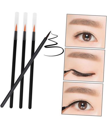 Healeved 200 Pcs Cosmetics Brush Fine Eyeliner Brush Gold Eyeliner Lip Liner Pencils Eye Makeup Brush - Buy Online on SooperMarket.com