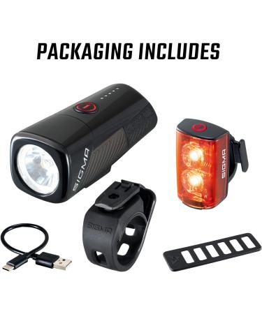 Sigma Buster 400 TR.RL 80 LED USB Headlight Set - Sport Black One Size | International Shipping Available - Buy Online on SooperMarket.com