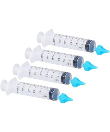 Portable Ear Irrigation Syringe Set - 4pcs Flared Head Soft Tip 20ml 30ml - Buy Online on SooperMarket.com
