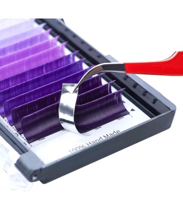 Ombre Purple Colored Eyelash Extensions 14mm D Curl Easy Fan 0.07mm | Gradient Colored Lashes for Volume | Self Shadow Premade Lash - Buy Online on SooperMarket.com