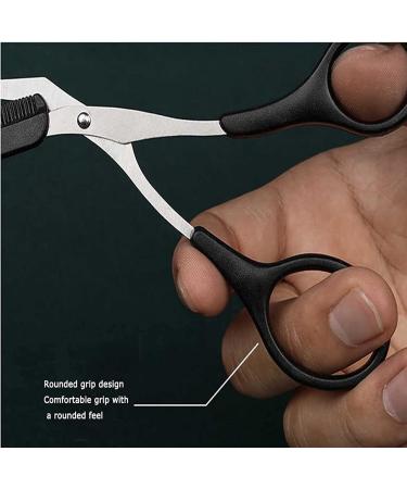 Professional Eyebrow Trimmer Scissors with Comb - Men and Women Eyebrow Shaping Tool - Buy Online on SooperMarket.com