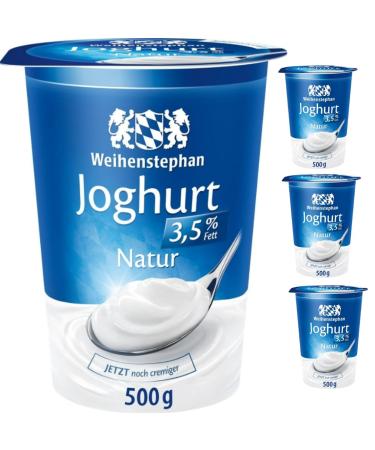 Weihenstephan Yoghurt 3.5% 500 gx 4 pieces freshness guarantee
