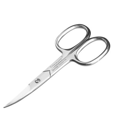 Trimmerz Cuticle Nail Scissors Curved Blade Professional Stainless Steel Beauty Scissors for Manicure Pedicure Eyebrows Nose Hair Trimming Beauty Grooming Thick Toenails Women Men