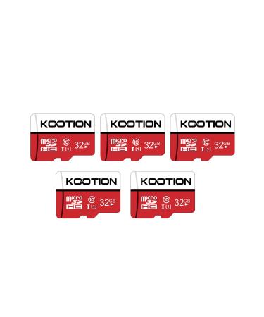 KOOTION 5 X 32GB Micro SD Card Class 10 Micro SDHC Card 32GB TF Card High-Speed Micro SD Cards 5 Pack Memory Card UHS-1 C10 U1 5 32GB