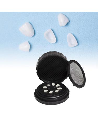 Portable Round Press Box - Reusable Prosthesis Veneer Storage with Replacement Pad | Night-Mouth Conservation Solution - Buy Online on SooperMarket.com