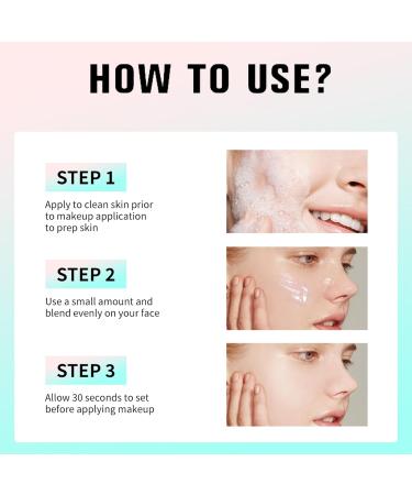 Mrettick Hydrating Face Primer Gel with Hyaluronic Acid - 2 Colors, Power Grip Formula for Smoothing Skin and Gripping Makeup - Moisturizing Green Primer - Buy Online on SooperMarket.com