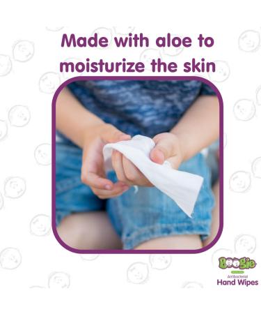 Boogie Wipes Hand Sanitizer Wipes - Alcohol-Free, Hypoallergenic Moisturizing Aloe - 30 Wipes (Pack of 1) - Buy Online on SooperMarket.com