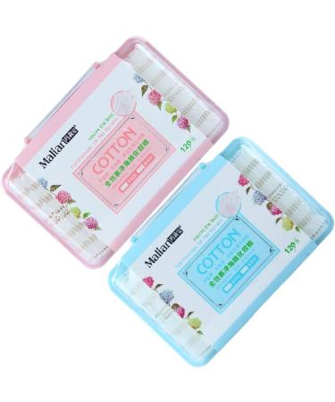 2 Boxes Face Cleansing Wipes Face Wipes Makeup Remover Pads Facial Puff Double Sided - Buy Online on SooperMarket.com