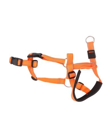 Dog handlebars dog handlebars with a seat belt pet halter prevents pets from pulling outdoors when walking out (orange) XL Orange
