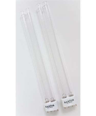 Twin Pack 24 Watt Ultra Violet Clarifier Replacement UV PLL 4 Pin Light Bulbs For Pond UVC Filters