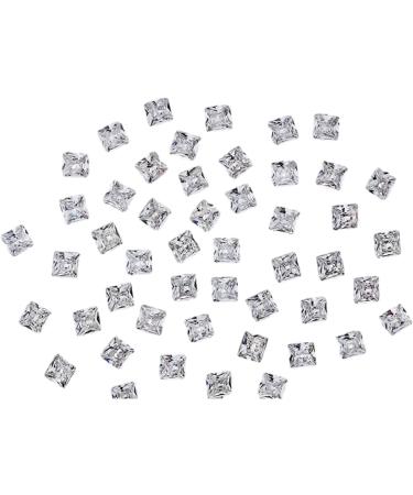 Unique Square Pointed Bottom Rhinestones For Nail Decoration Eye Catching Nail Accessories Square Pointed Bottom Rhinestones Pink middle - Buy Online on SooperMarket.com