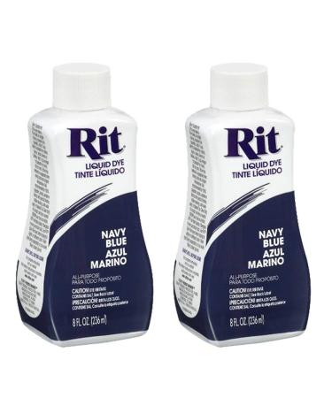 Rit Dye Liquid Fabric Dye - 8 Ounce, Navy - 2 Pack