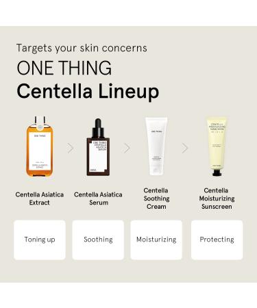 ONE THING Centella Moisturizing Sunscreen | CICA Soothing & Hydrating UV Protection | Reef-Friendly Mineral Cream for Sensitive Skin | Korean Skincare 1.69 Fl Oz - Buy Online on SooperMarket.com