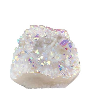 Crystal Cluster Natural Aura Angel Quartz Cluster Plating Gemstone Cluster Beautiful Natural Crystal Stone QINTINYIN FUZEGRDLI (Size : 150-200g)