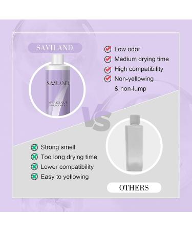 Saviland 6 oz Acrylic Liquid for Nail Extension & Carving - Low Odor, Non-Yellowing Formula for DIY Nail Salon Use - Buy Online on SooperMarket.com