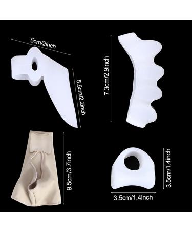 Bunion Corrector Set - Hallux Valgus Straighteners & Protector Sleeves | Breathable & Sweat Absorbent - Buy Online on SooperMarket.com