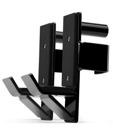 Yes4All Alloy Steel Barbell Holder J-Hooks 2x2 for Power Rack, 1,000 lbs Capacity Attachments for Squat Rack Weight Cage (Fit Power Rack 2x2) A. J-Hook 2x2 Inch