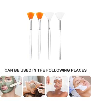 STAHAD 4pcs Mask Brush Powder Applicator Gel Mask Flat Heads Fan for Facials Cosmetic Cream - Buy Online on SooperMarket.com
