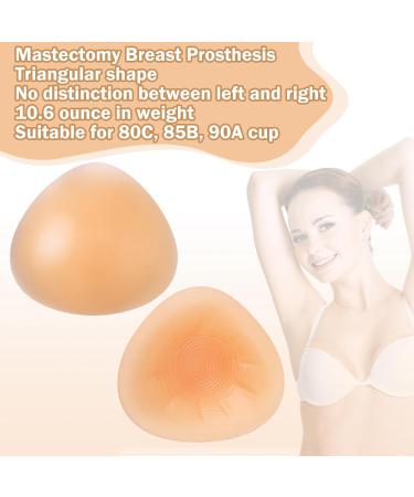 Bunnycool Triangle Silicone Breast Prosthesis 300g - 2 Pack Nude | Ideal for 80C 85B 90A Cups | International Shipping - Buy Online on SooperMarket.com