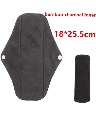 5 Pack Reusable Bamboo Charcoal Menstrual Cloth Pads - Washable & Portable - Buy Online on SooperMarket.com