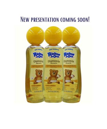 Ricitos de Oro Chamomile Baby Shampoo 3 Pack - Hypoallergenic - 8.4 FL Oz Bottles - Buy Online on SooperMarket.com