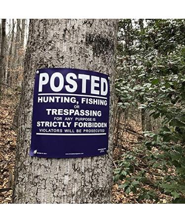 Minuteman No Trespassing No Hunting No Fishing Vinyl Signs on a Roll - 50 Count Purple - Buy Online on SooperMarket.com